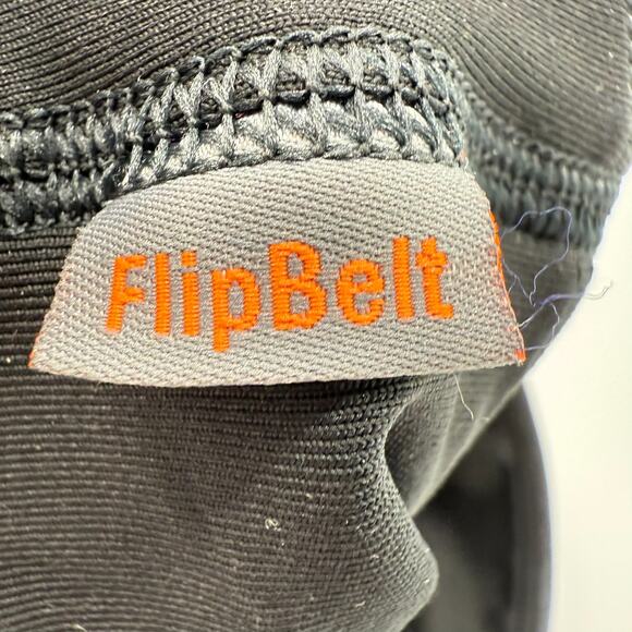 Flip Belt Classic Running Belt Unisex Large Black Exercise Waist Pouch No Bounce - Picture 6 of 6